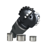 Oil drilling bit and inserts